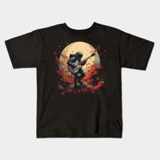 Astronaut Guitarist Cosmic Space Art Kids T-Shirt